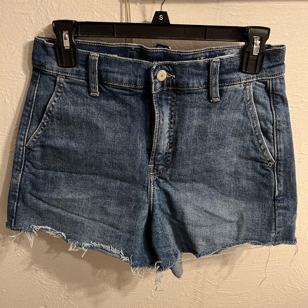 Old Navy Blue Jean Shorts Distressed Frayed Hem